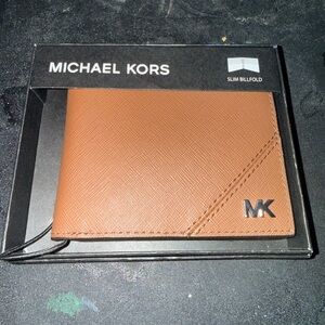 Michael Kors Tan Slim Billfold Wallet